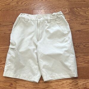 Cream Cargo Shorts